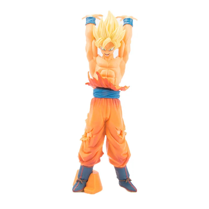 25cm Dragon Ball Dragon Ball Budokai Two-color Super Spirit Battle-damaged Goku Action Figure Collection Model Toy