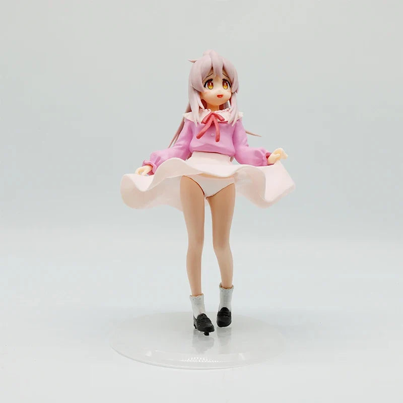 In-Stock 18cm Ooyama Mahiro Standing Pose Dress Figure - Cute Anime Model, Collectible Toy, Birthday Gift, Mysterious Surprise