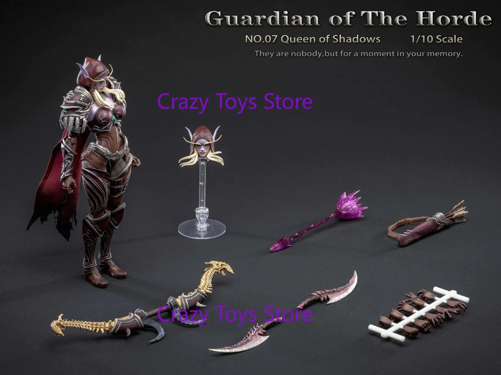 In Stock Gray Knight Studio 1/10 Horde Guardian 07 Shadow Queen Sylvanas Windrunner Action Figure Toy Collection Gift