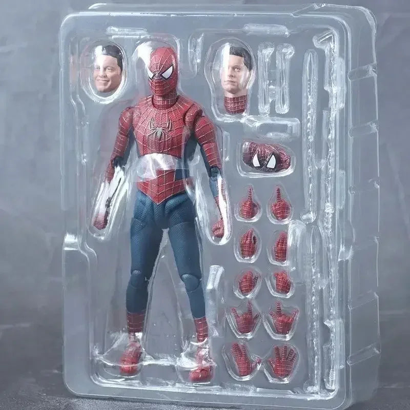 Shf Spider-Man 3 Action Figures Spiderman 3 Tobey Maguire Anime Figure Pvc Statue Figurine Model Collection Toys Doll Gifts