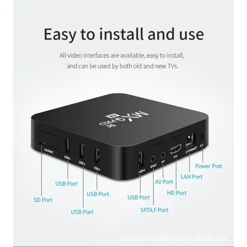 New MXQ Pro RK3229 Android Smart TV Box 2.4G&5G WiFi Original 4K HDR+ Media Player TV Box Remote Control TV Set Top Box IPTV