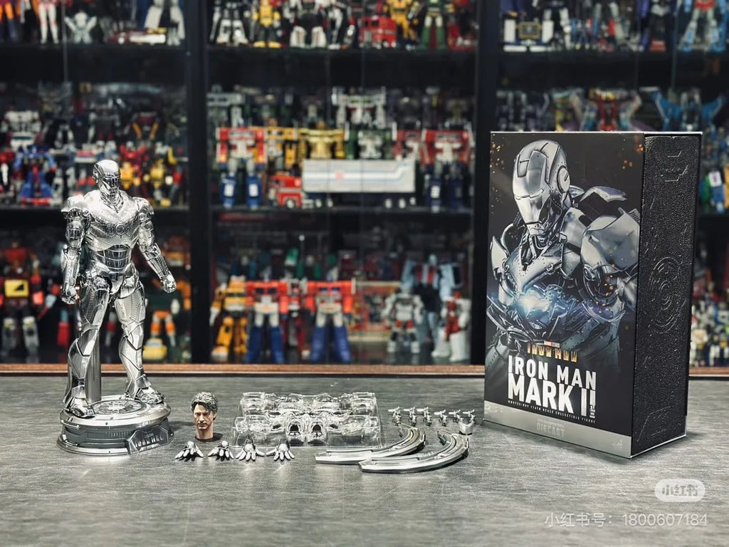 Genuine Hottoys Marvel Ht Figure 1/6 Mms733 Iron Man Mk2 2.0 Mark2 Die Cast Action Figurine Collection Model Customized Doll Toy