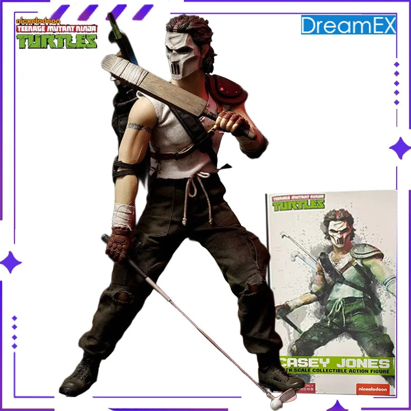 Spot DreamEX Original Ninja Turtles Series Ninja Turtles Casey Jones Mask Male Casey Jones 1/6 Finished Movable Doll Model Toy