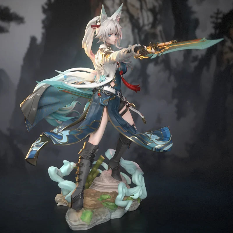 Practice White Mold Resin GK Assembly 3D Printing Static Figure Collectible Model Toy for Bilibili Fans over 8 Years Old