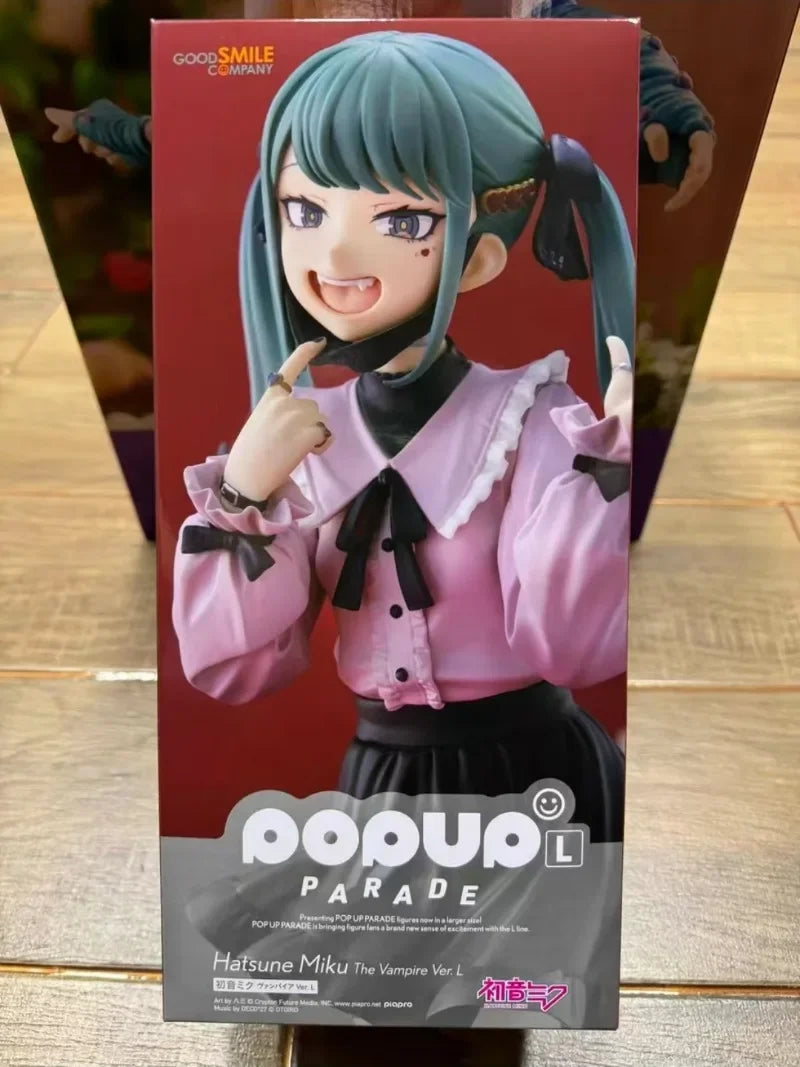 In Stock Original GSC Pop Up Parade Vocaloid Hatsune Miku Figure Vocaloid Vampire Ver. Anime Figurine Model Toys for Kids Gift