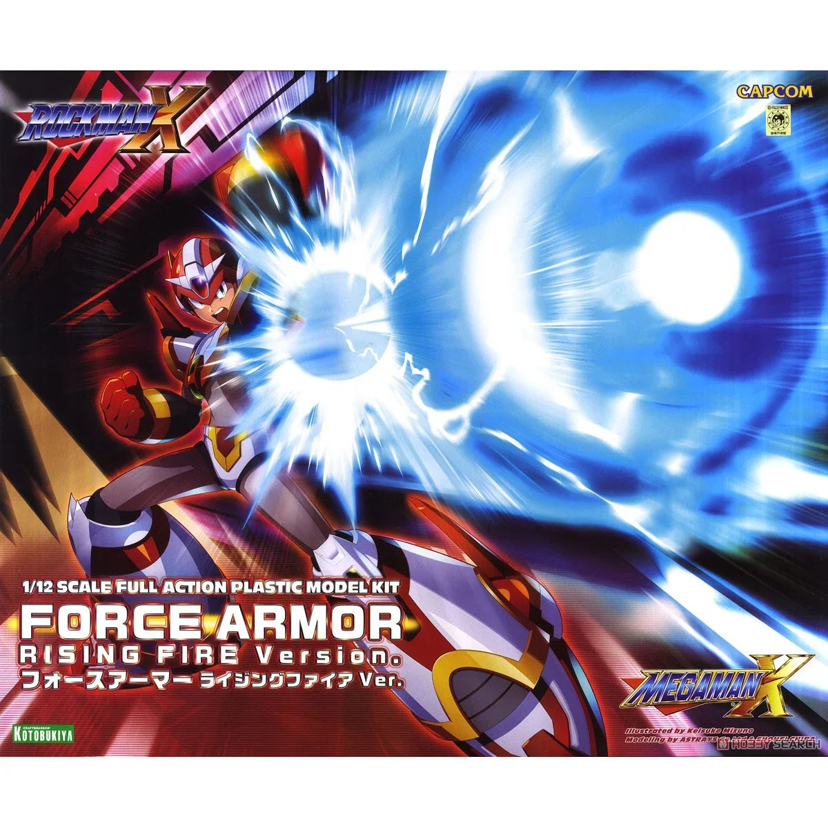 Original Genuine Kotobukiya Model Kits Rockman X4 X Fourth Armor Rising Fire Ver. Game Character Assembly Action Model Gift Toy