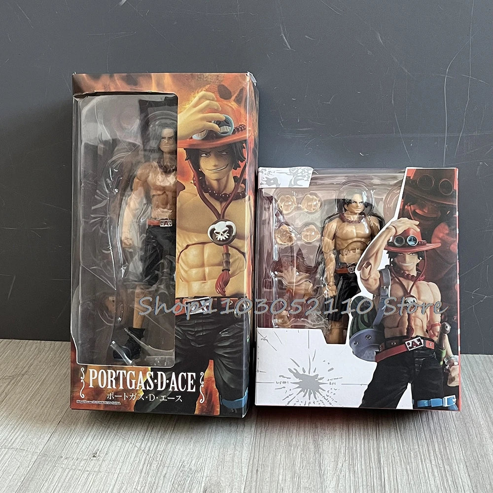 Anime SHF Portgas D Ace One Piece Fire Fist Ace Action Figure PVC Movable Collection Model Toys Doll Birthday Gifts