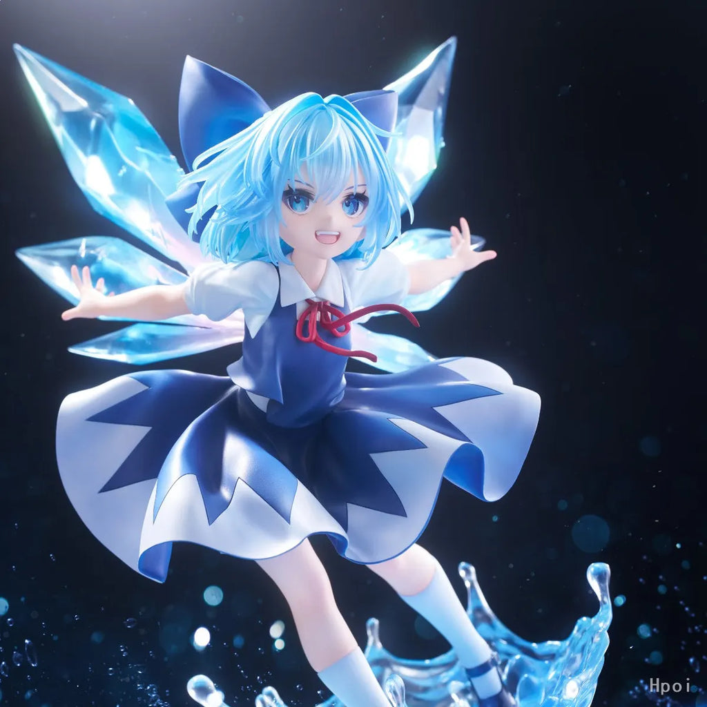In Stock Touhou Project Cirno 1/7 Scale Animation Peripherals Ornaments Figures Scenery Items Movable Figures Collection Gifts