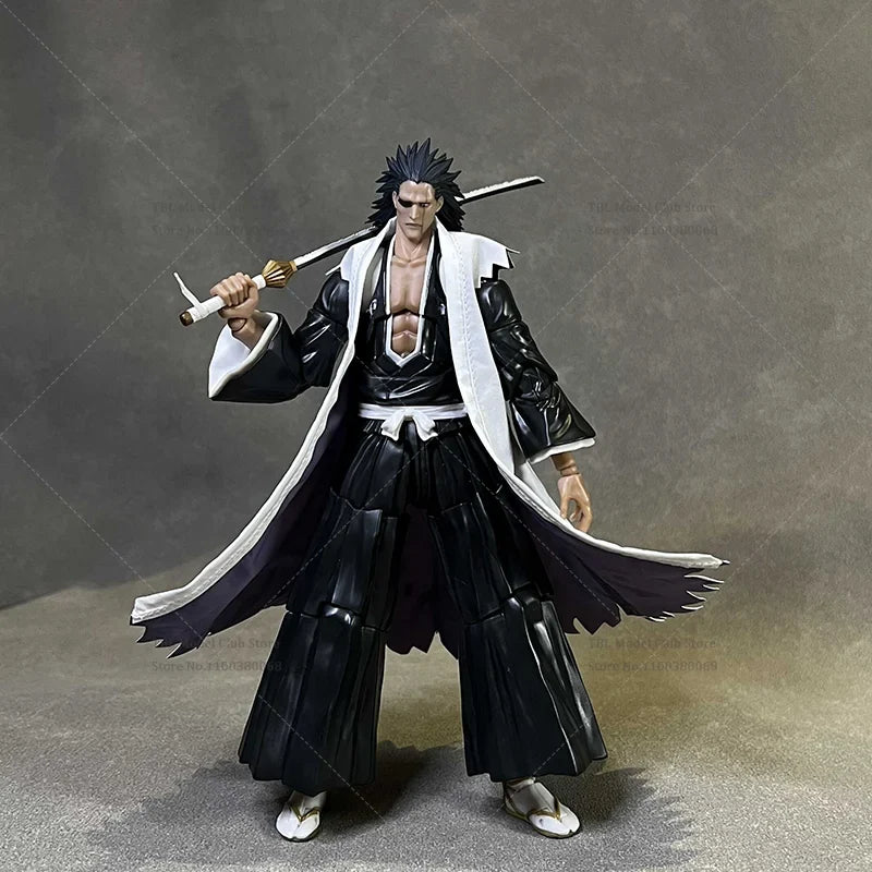 1/12 Scale Male Clothes Shinigami Zaraki Kenpachi Captain of Team Eleven Japanese Anime For SHF 6-inch Action Figure Soldier
