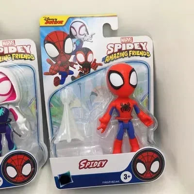 Superhero Adventures Spider-Man Spidey Man and His Magical Friends Q Version Action Figure Collectable Model Toy Gift