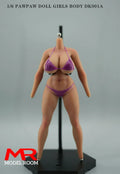PawPawDoll DK001A 1/6 Anime Girl Oversize Breast Seamless Body 26.5cm Makeup Platinum Silicone Female Soldier Action Figure Doll
