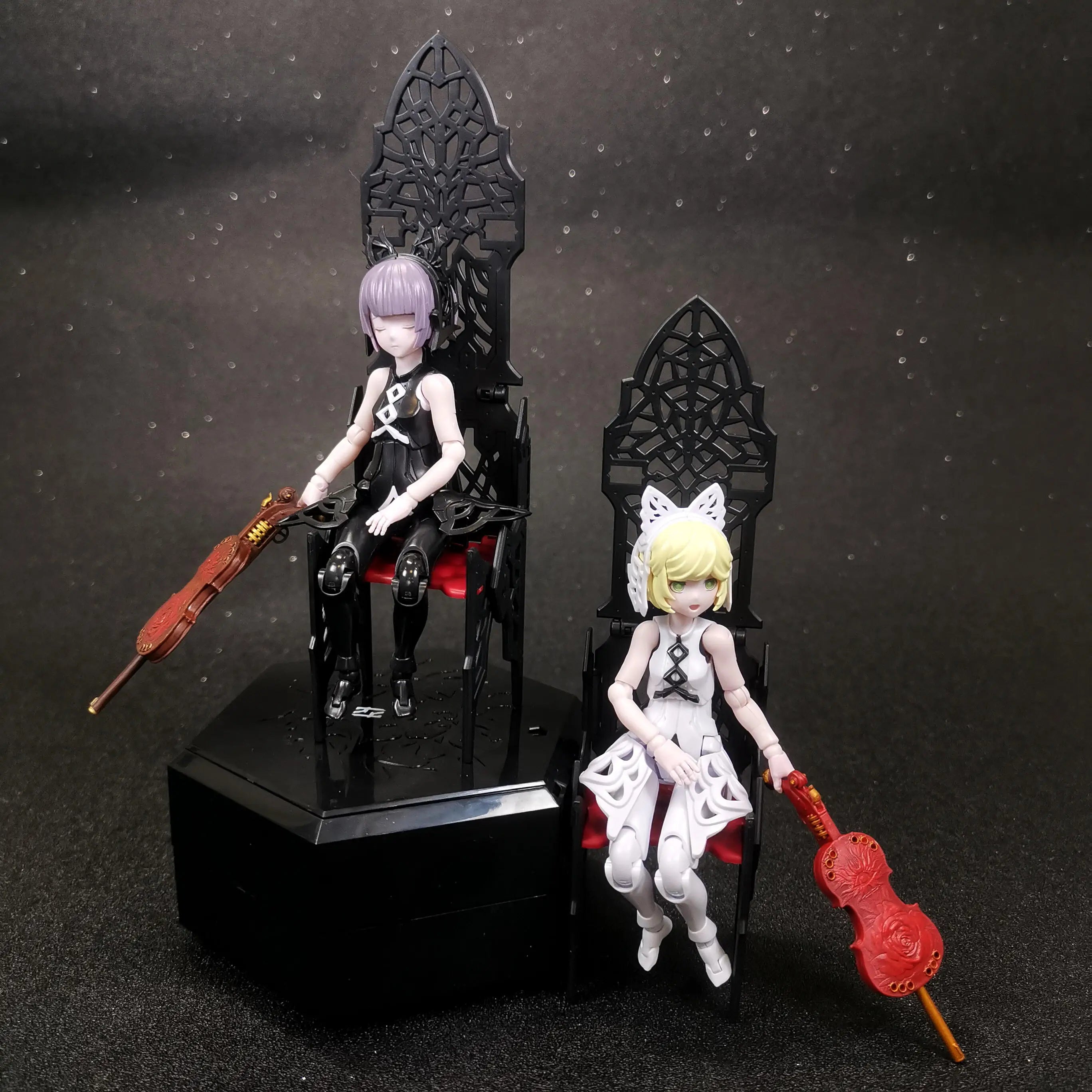 【No Figure】1/12 Scale Female Resin Unpainted Conversion Parts Violin - Shaped Fit Kotobukiya Model For Collection For DIY