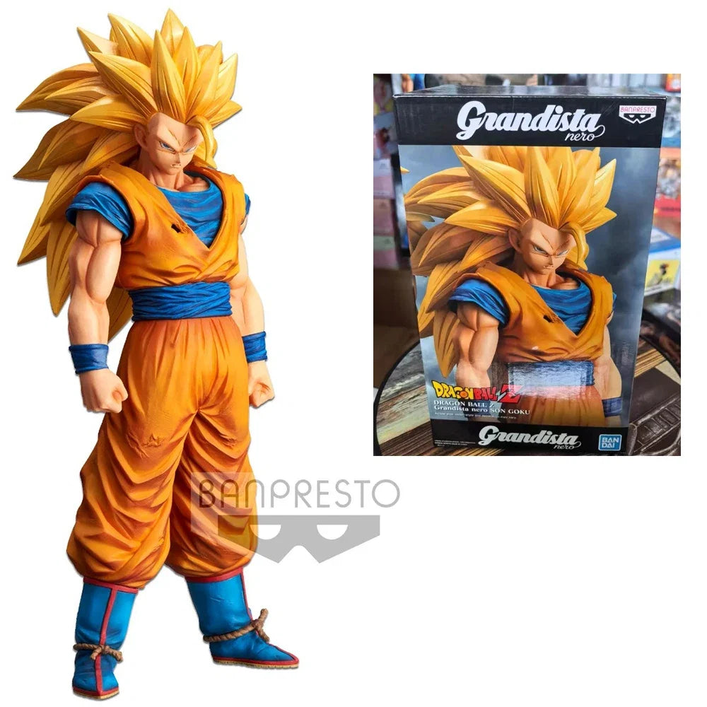 100% Original in Stock Bandai Spirits  Grandista  Dragon Ball Z Son Goku SSJ3 Anime Figure Collection Series Model Toys