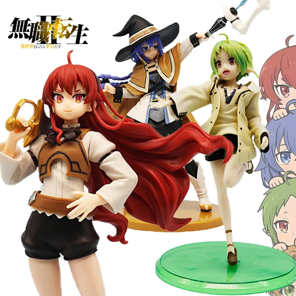 Magician Roxy Migurdia Action Figure Mushoku Tensei：Jobless Reincarnation Anime Figure PVC Adult Collection Model Doll Toys