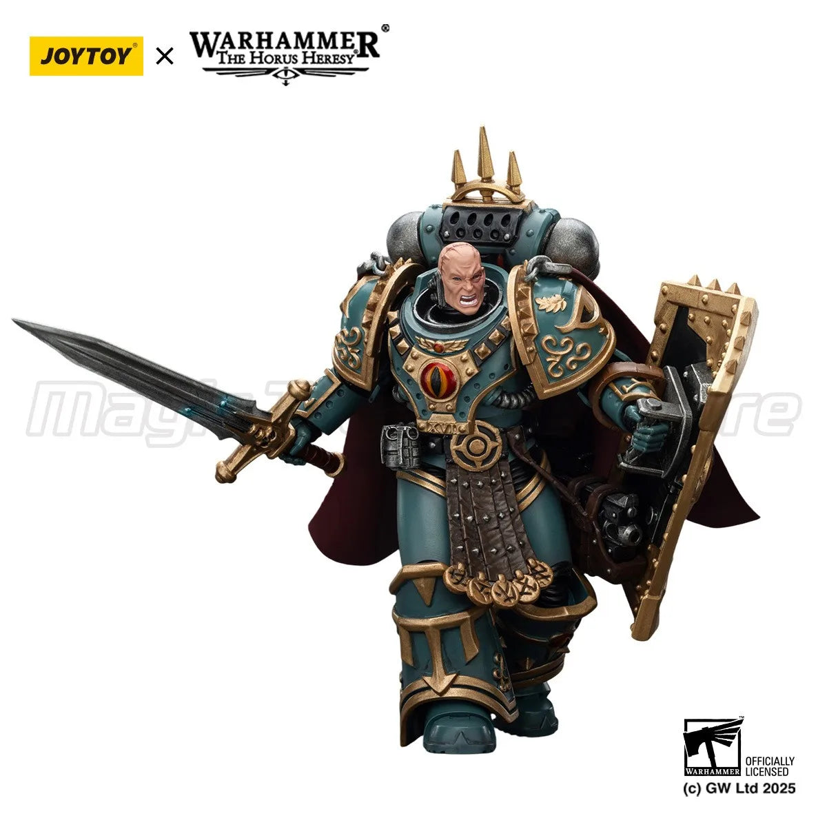 【MT】JOYTOY Warhammer 40K 1/18 Action Figure Sons of Horus 'Little’ Horus Aximand,Captain of the 5th Company Model