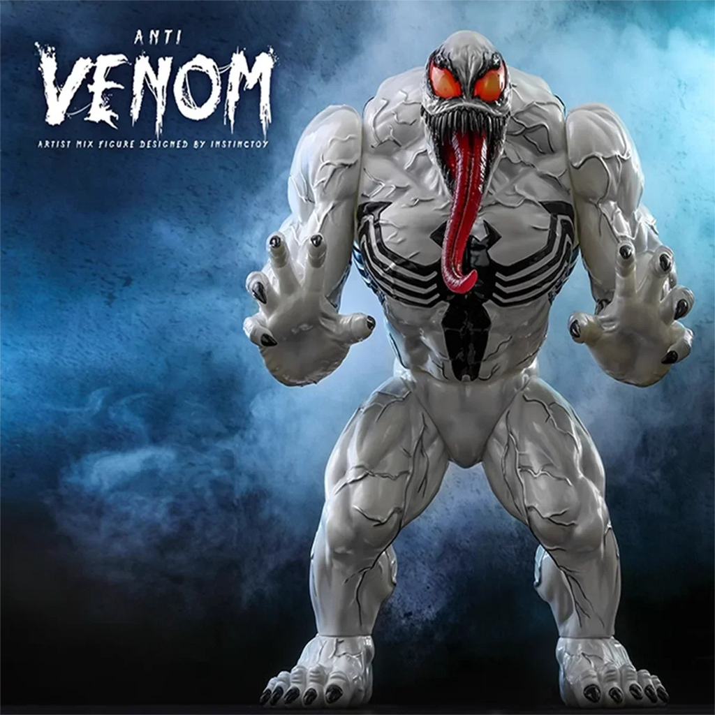 HotToys 1/6 Anti-Venom Luminous Anniversary Limited White Venom Anti-venom AMC033 Action Figure Model Collection Ornament Gift