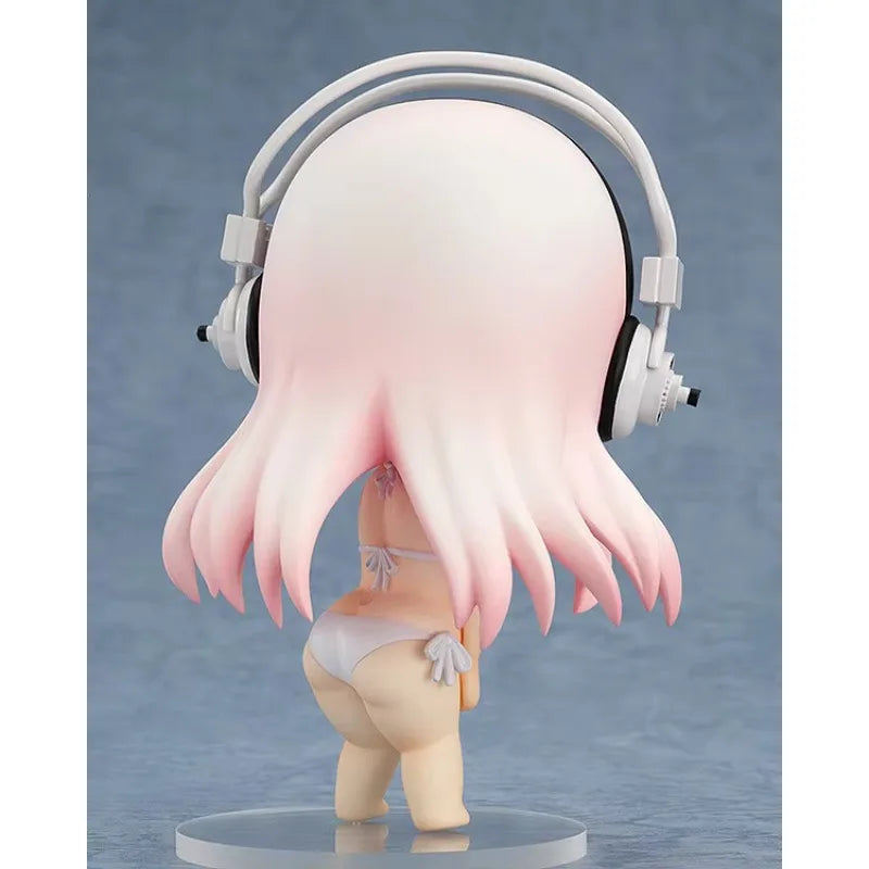 Original:Anime Figure Super Sonico #436 Q version figma PVC Action Anime Figure Model Toys Figure Collection Doll Gift