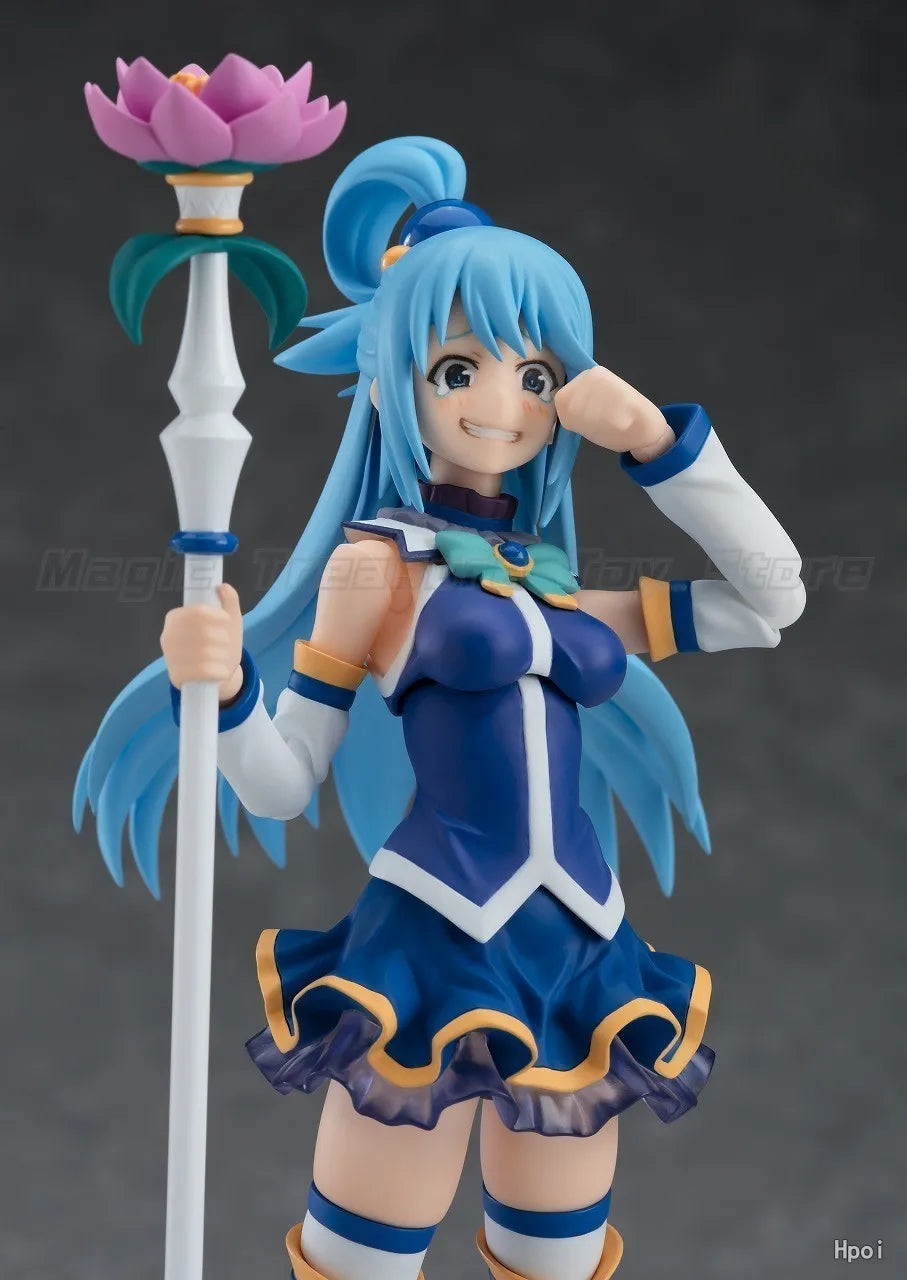 Original Max Factory Figma#399 Kono Subarashii Sekai Ni Shukufuku O! Aqua Akua Action Figure Model Figure Ornament Gift