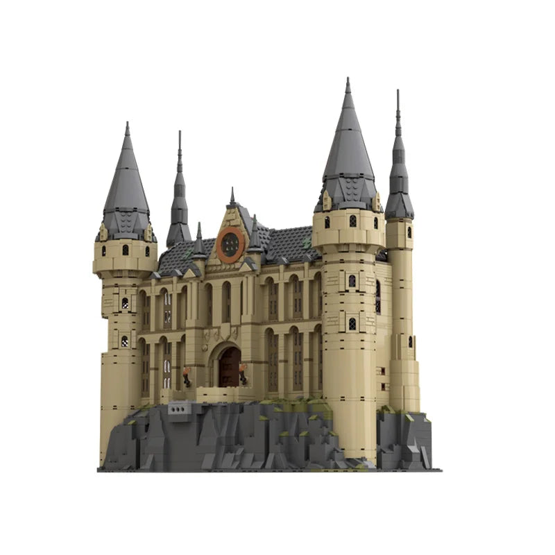 3607pcs MOC Magic School Modular Viaduct Entrance Hall DIY Building Blocks Model, Creative Assembly Toy for Kids and Collectors