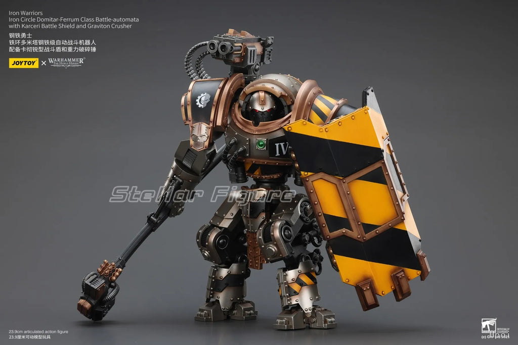 【SF】JOYTOY Warhammer The Horus Heresy 1/18 Action Figure Iron Warriors Iron Circle Domitar Ferrum Class Battle Automata with