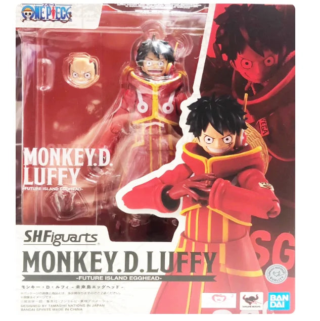 Bandai Original In Stock One Piece Shf Series Luffy Zoro Sanji Law Kaidou Yamato Nami Sabo Kidd Action Figure Pvc Model Toy Gift