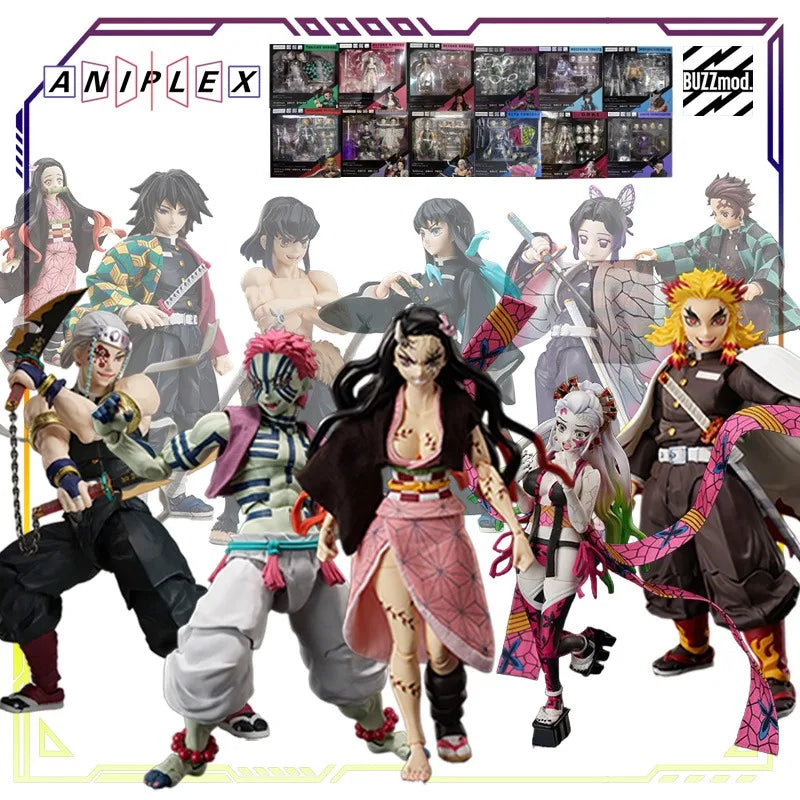 Aniplex+ Original BUZZmod Demon Slayer Blade Series Xiaowo Seat\ Tomioka Yoshiyuki Anime Action Figure Model Toys Gifts Fo Boys