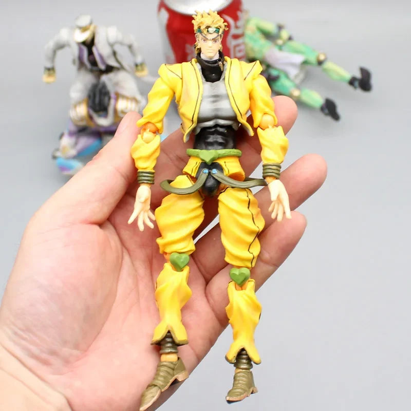 Anime JoJo's Bizarre Adventure Figures Star Platinum Kujo Jotaro Action Figure Collection Jonathan Joestar Dio Brando Model Toys