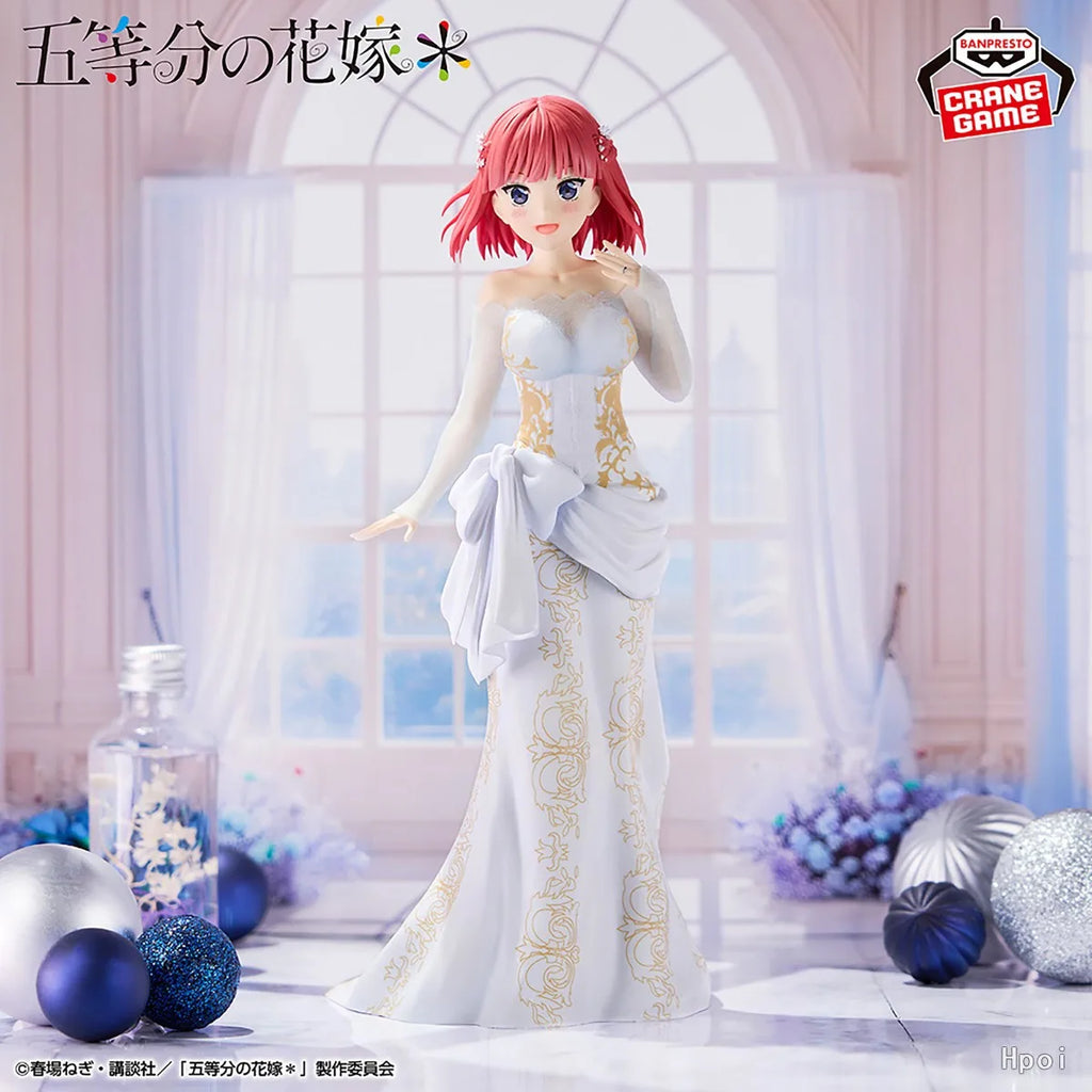 In Stock Bandai BANPRESTO Nakano Ichika Nakano Itsuki Nino Miku Yotsuba Wedding Dress Anime Action Figure Toy Model Collection