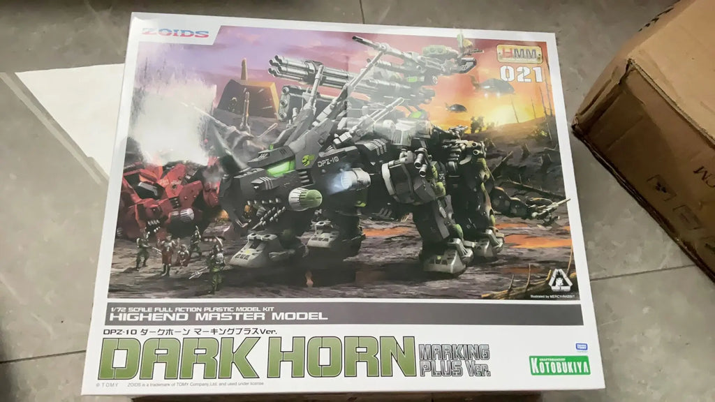 Kotobukiya 1/72 ZOIDS DPZ-10 ZD188 Dark Horn Anime Figure Assembly Model Toy Collection Birthday Gift Robot Ornament