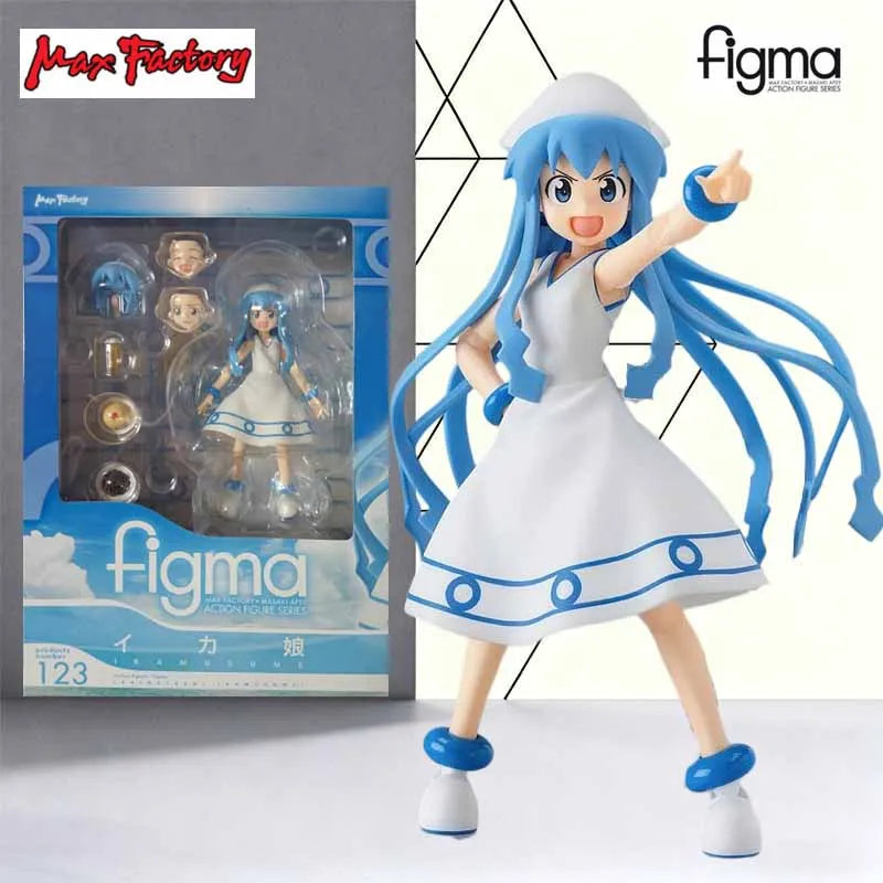 Authentische Ika Musume Sammlerfigur 120mm Bewegliches Proportionsmodell PVC ABS Hochwertiges Anime-Charakterspielzeug für Fans
