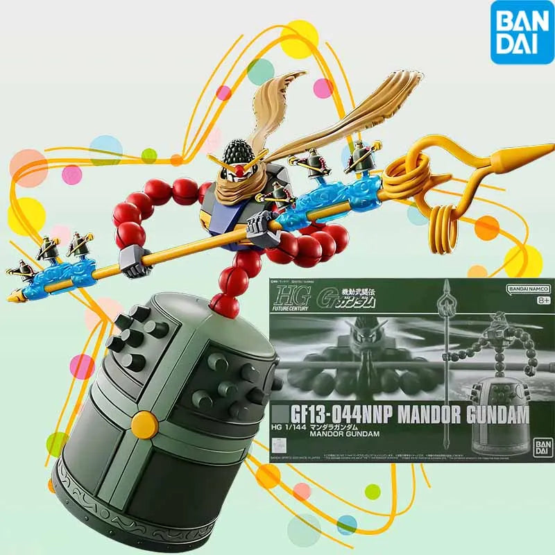 Bandai Officially Licensed HG Series Gundam GF13-044NNP MANDOR GUNDAM Anime Action Figure Assembly Model Toys Collectible Model