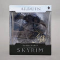 25cm Alduin Schwarzer Drache Actionfigur The Elder Scrolls V Skyrim Bewegliche Sammlerstatue mit Box für Spielefans
