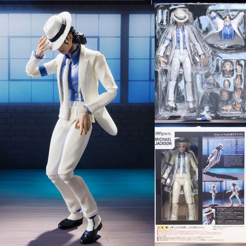 Michael Jackson Smooth Criminal Moonwalk Action Figure Collection Model Toys Figma 096 Michael Jackson MJ Thriller Collection