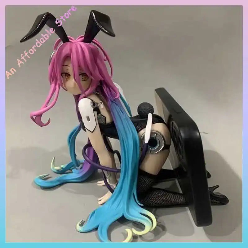 16.5cm In Stock Replica No Game No Life Dolls Bunny Girl Action Figure Lying Posture Children Toys Birthday Gift
