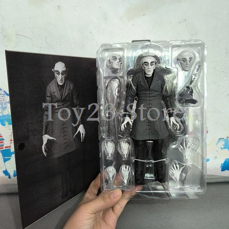 NECA Ultimate Black and White Horror Count Orlok Nosferatu Action Figure Model Toys Christmas Gift