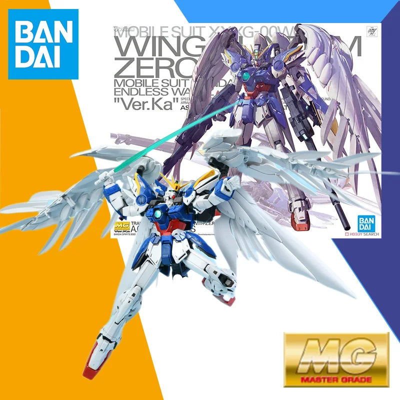 Bandai  MG 1/100 Master Grade WING GUNDAM ZERO EW Model Kit Assembly  Action Figure Model Toys Gift for Children