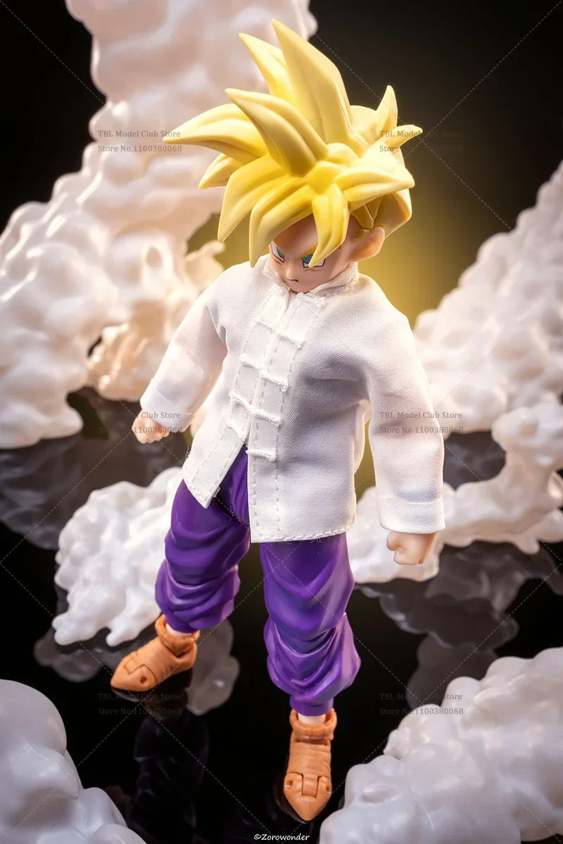1/12 Scale Male Clothes DRAGON BALL Super Saiyan Son Gohan Golden Warrior Japanese Anime For SHF 6-inch Action Figure Soldier