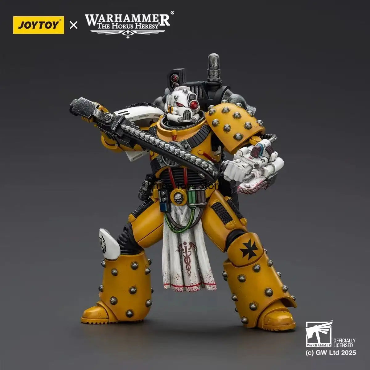 In Stock JOYTOY Dark Source Warhammer Horus Heresy Imperial Fists Legion Apothecary 1:18 Movable Soldier Mannequin To Play