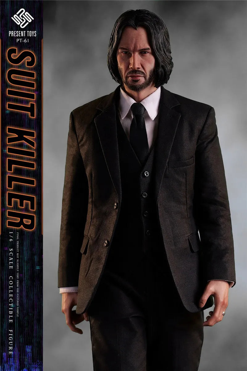 In Stock PRESENT TOYS 1/6 PT-sp61 John Wick Suit Killer Action Figure Collectable Model Figurine Surprise Birthday Toy Gift
