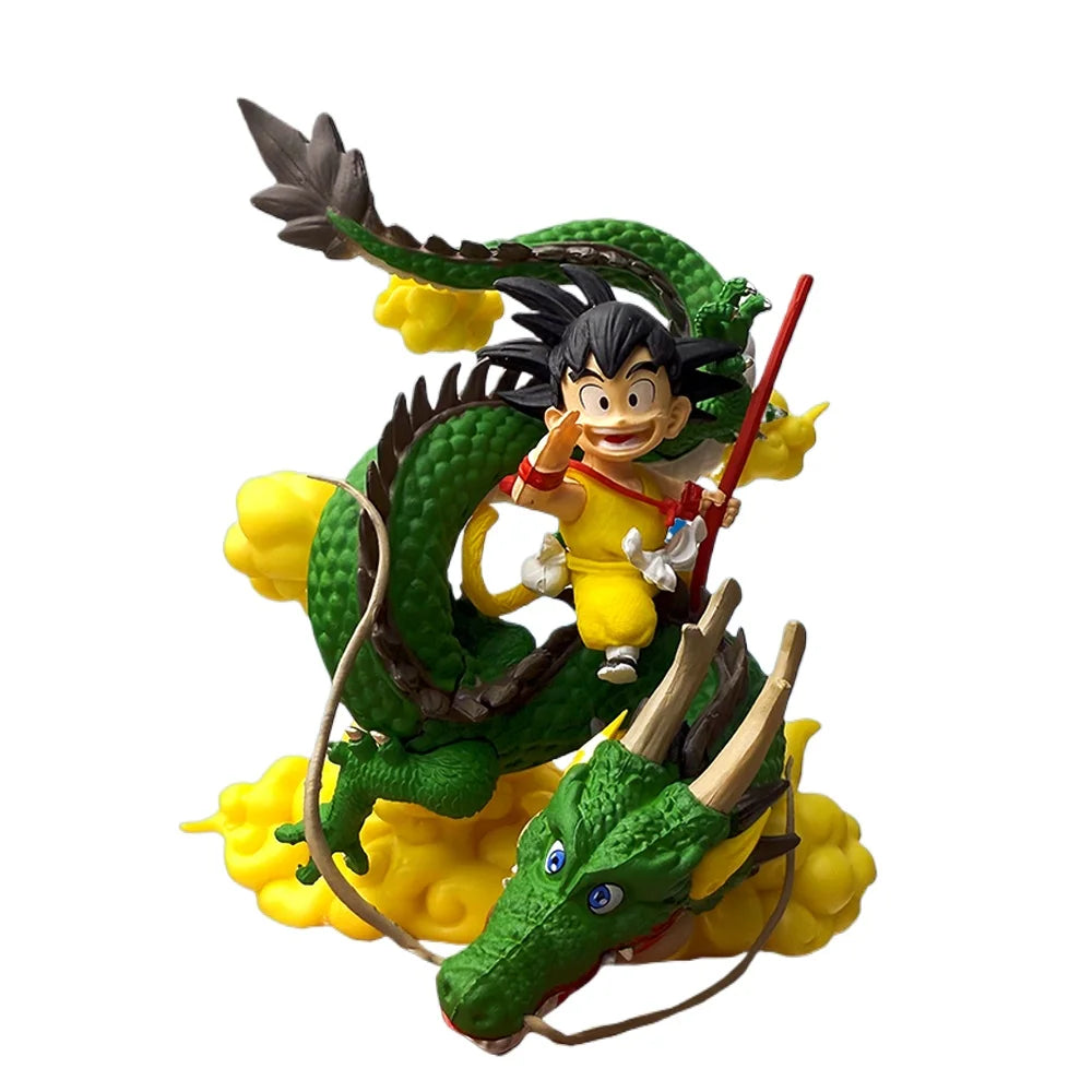 15cm Anime Dragon Ball Figure Goku and Dragon Figure PVC Action Figures Collection Model Toys Gifts