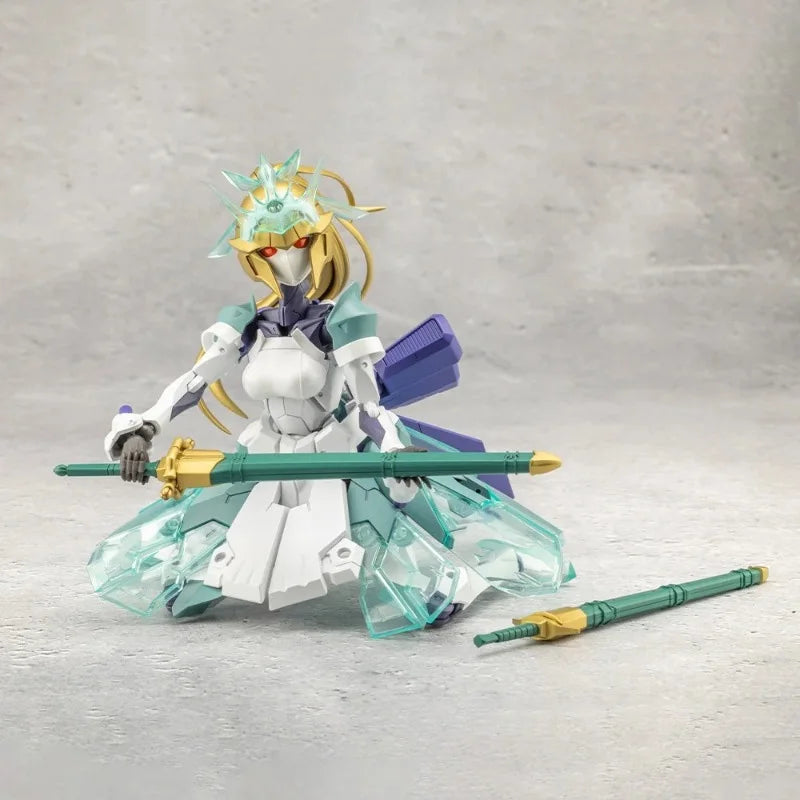 Kotobukiya Original Genuine Megalomaria Unlimited Universe Green Glass 16cm Mobile Suit Girl Action Figures Assembly Model Toys