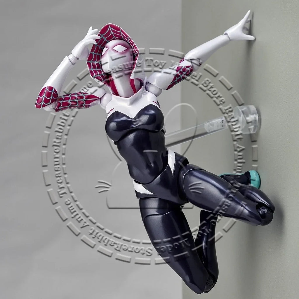 In Stock Original Genuine Kaiyodo Figure Amazing Yamaguchi 004 Spider-Gwen Marvel Articulated Collectible Toy Gift