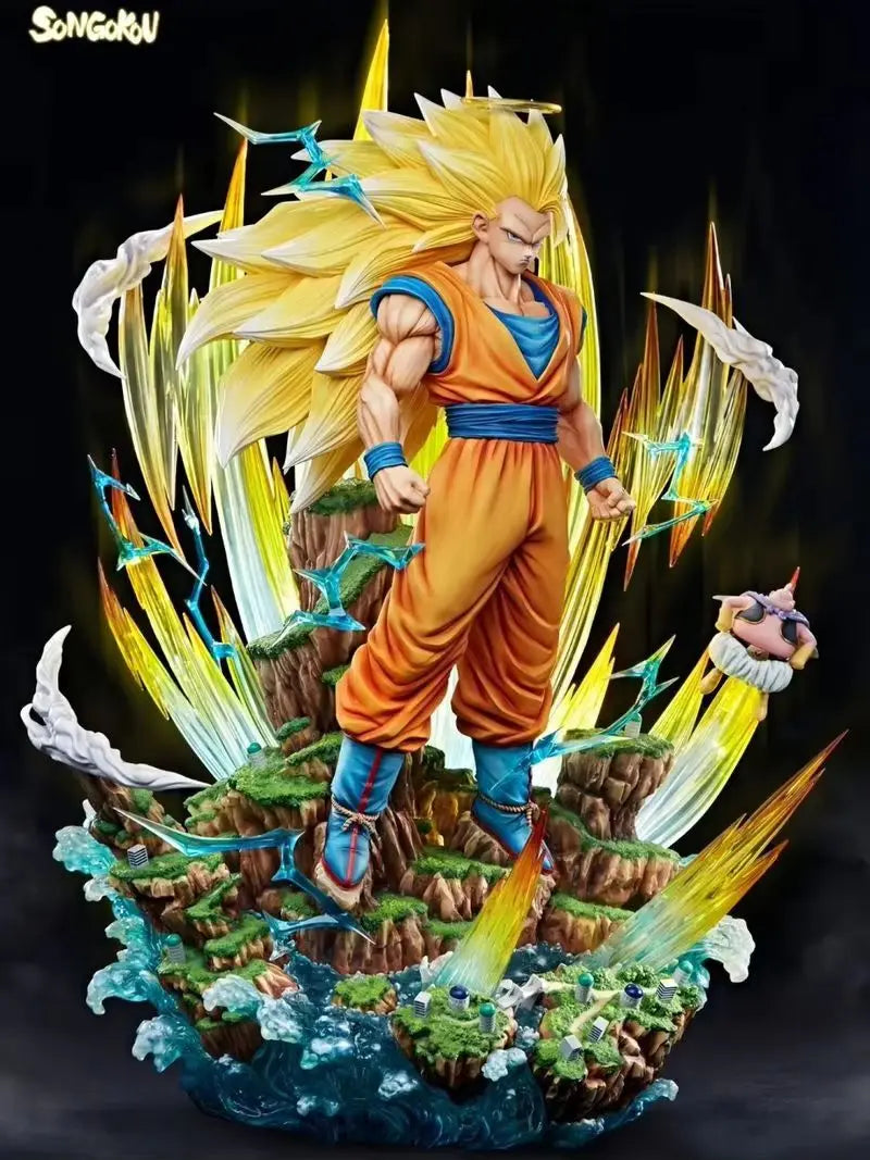 Dragon Ball 42cm  Z Son Goku Ssj3 Figure Super Saiyan 3 Goku Action Figures  Gk Statue Collection Model Toys For Children Gifts