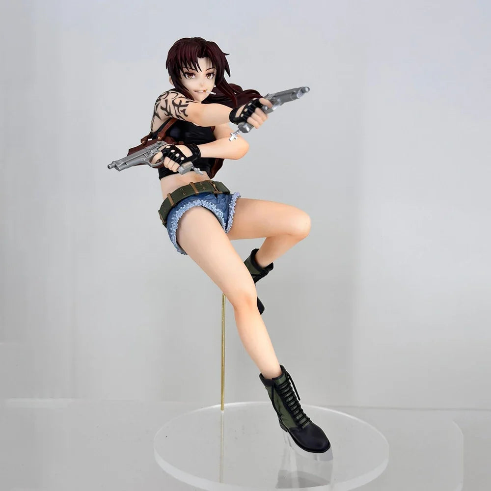 100% Original Good Smile Company Pop Up Parade Black Lagoon Revy Anime Figure Model Decoration Garage Kit Birthday Gift Kawaii