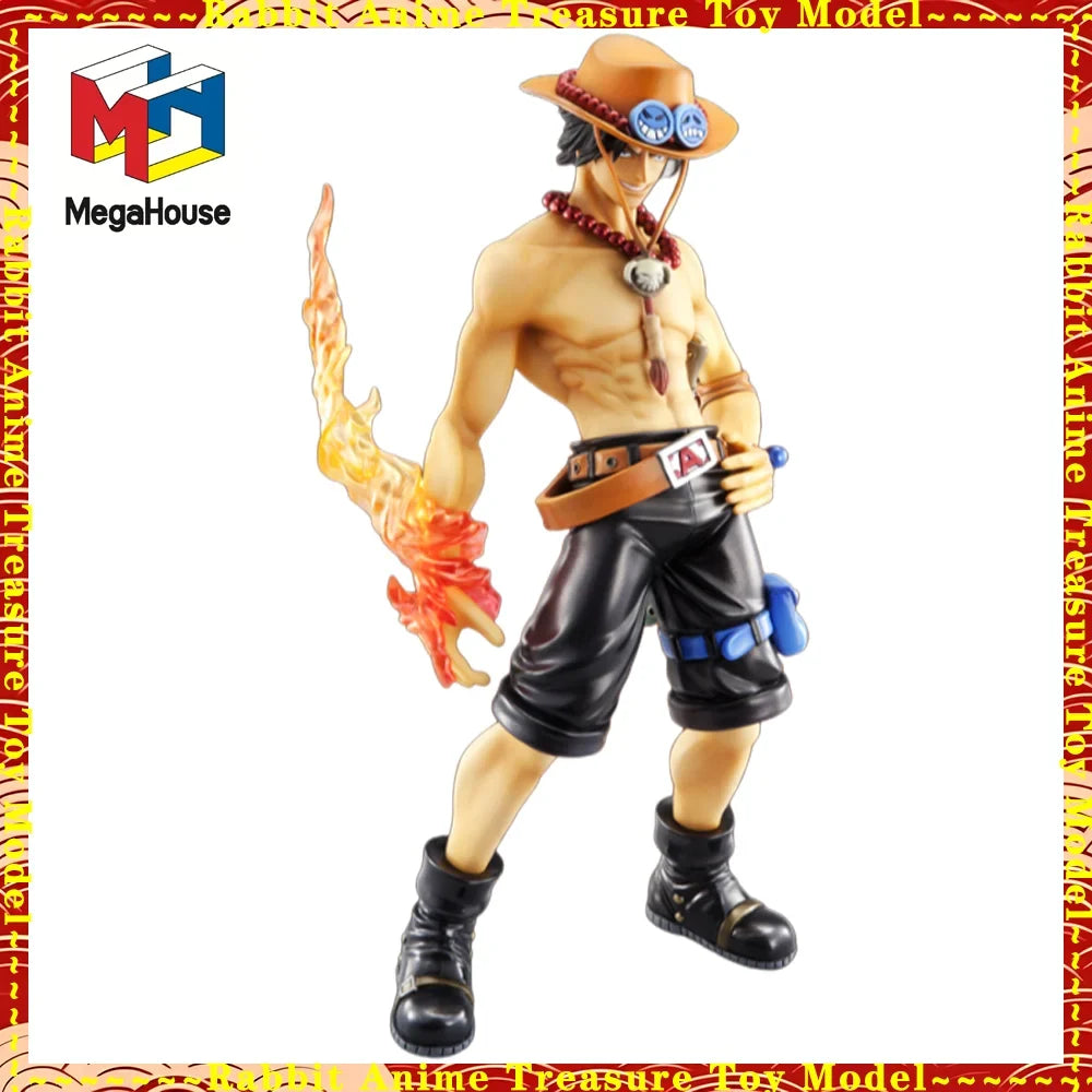 In Stock Original Genuine MegaHouse  Ver. 1.5.  Portgas D. Ace ONE PIECE PVC Anime Figure Statue Collectible Toy Display Gift