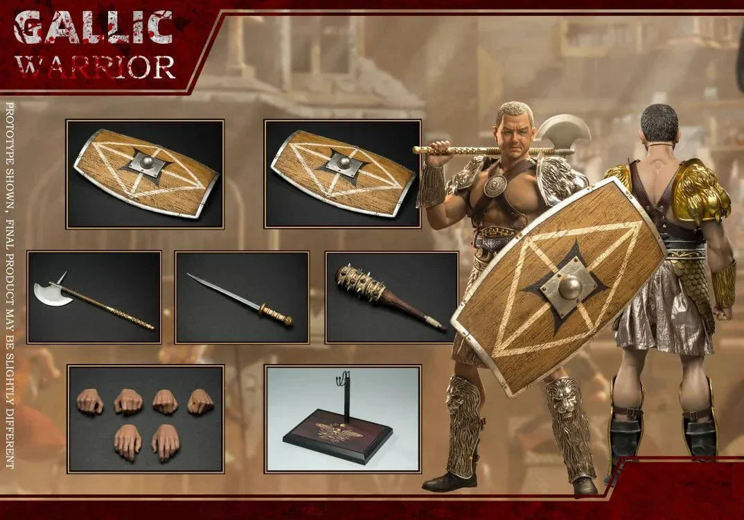 HHMODEL HAOYUTOYS HH18037 1/6 Scale Imperial Legion Hunting Ground Fighter Gaul Warrior Action Figure Set for Collectors