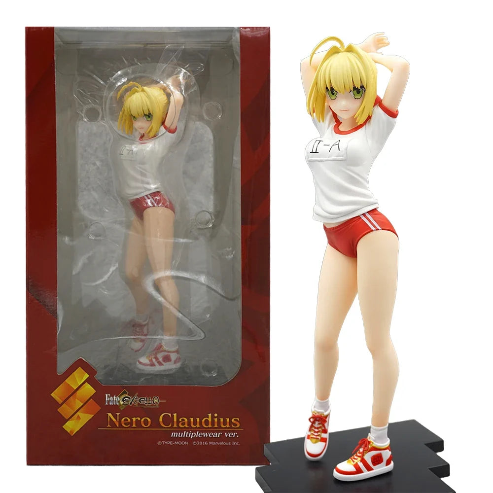 25CM Anime Fate/Extella Nero Claudius Figure Multiple Wear ver Stand Model Toy Doll Aciton Figure Collection Gifts