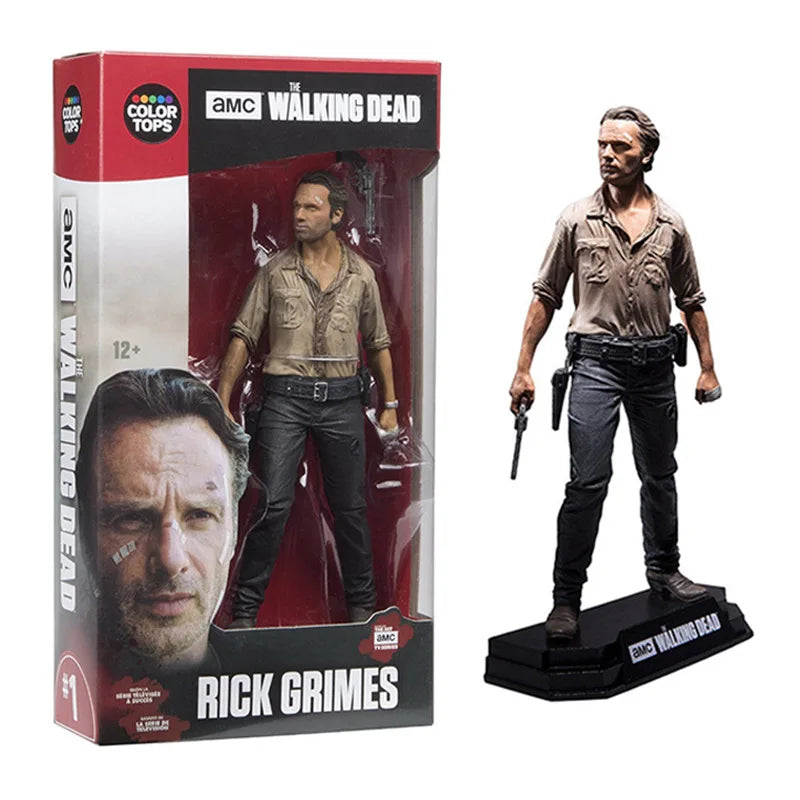 24cm movie doll Walking Dead Action Figure Toy doll High Quality peripheral Figure Toy PVC model Collect Gift game Desktop