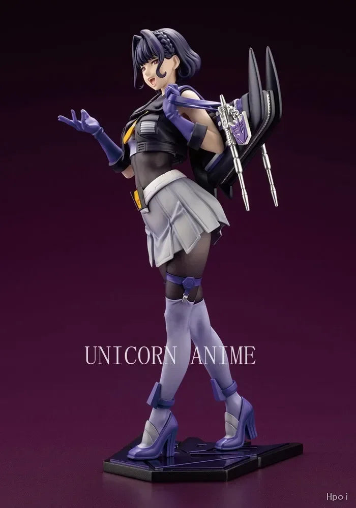 In Stock Original Kotobukiya Girl Statue Transformers Girl Skywarp Animation Doll Hand Model Toy Gift Ornament