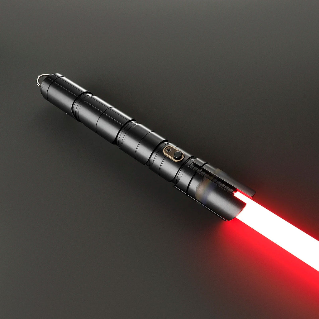 DamienSaber Qimir Lightsaber Force Heavy Dueling Detachable Light Saber Metal Hilt Infinite Color Changing with 34 Sound Fonts